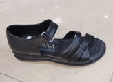 صندل پاشنه طبی چرم سوگو پشت بسته راحتی